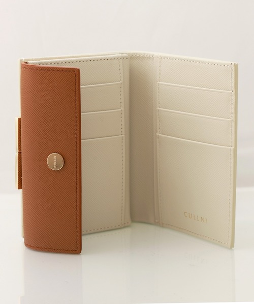 財布 Leather Flap Mini wallet  With A Clasp メンズ レディースの画像