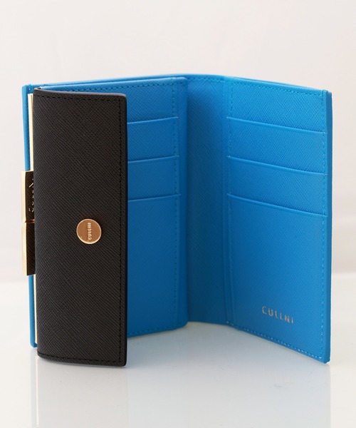 財布 Leather Flap Mini wallet  With A Clasp メンズ レディースの画像