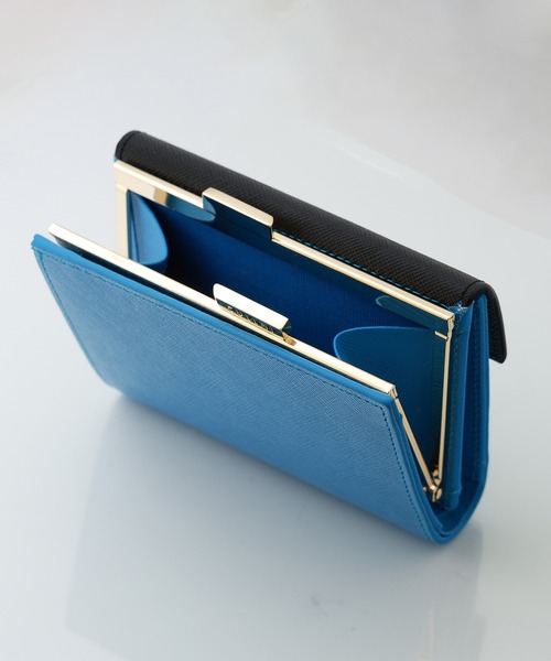 財布 Leather Flap Mini wallet  With A Clasp メンズ レディースの画像