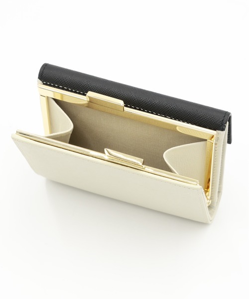 財布 Leather Flap Mini wallet  With A Clasp メンズ レディースの画像