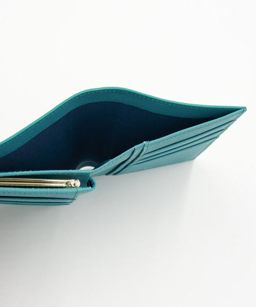 財布 Leather Flap Mini wallet  With A Clasp メンズ レディースの画像