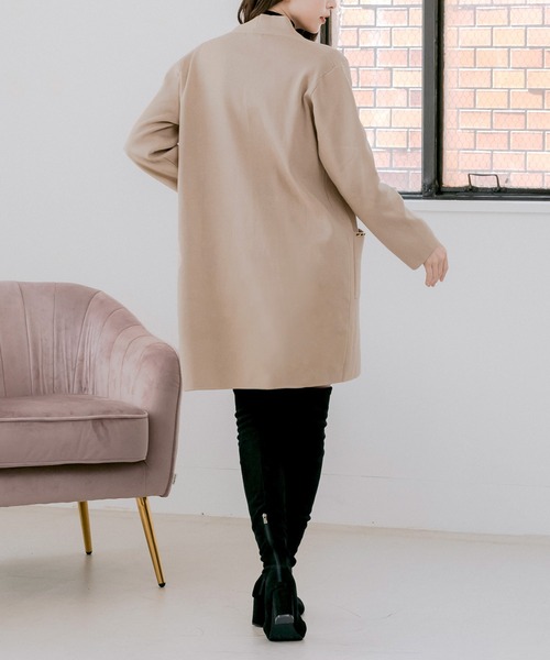 Julia Boutique カーディガン チェーンポイント ロングニット