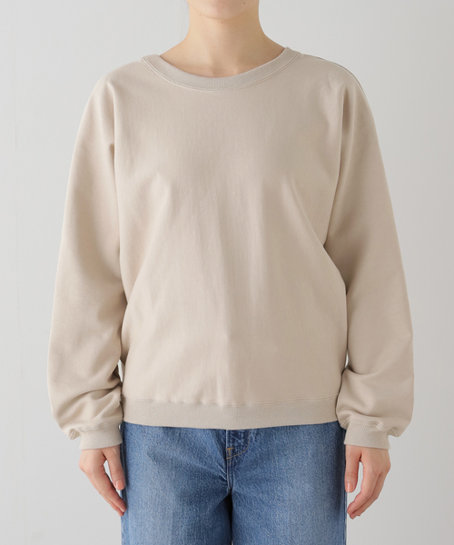 plage バックオープンフェミニンスウェット plage tシャツ 「WEB・有楽町店限定」バックオープンフェミニン