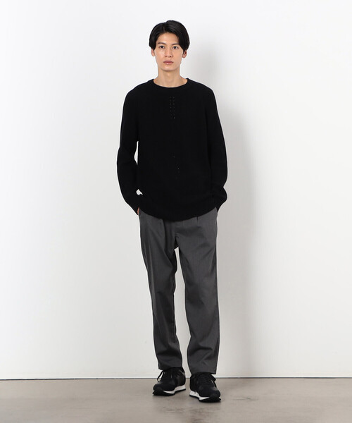 COMME CA ISM　セーター COMME CA ISM（コムサイズム） セーター ニット 両畦編み ハーフジップ