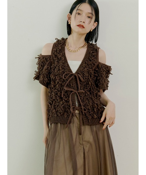 Stylevoice for xxx ベスト ジレ 2WAYループヤーンベスト