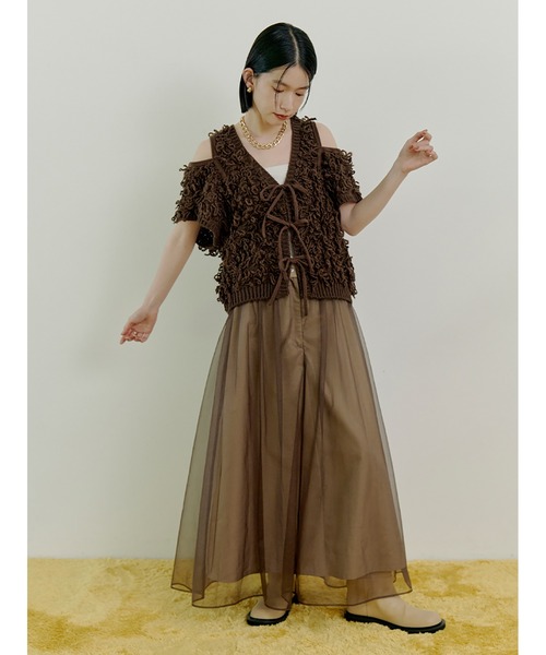Stylevoice for xxx ベスト ジレ 2WAYループヤーンベスト