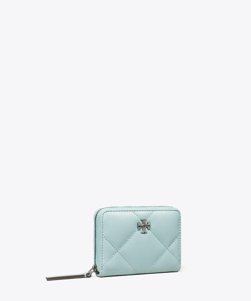 TORY BURCH 財布 キラ パヴェ ロゴ ダイヤモンドキルト ジップ