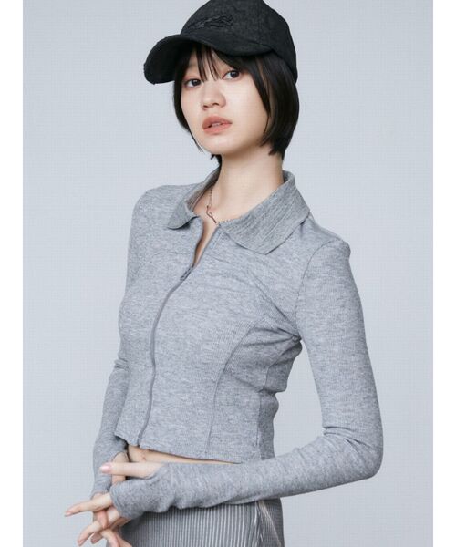 売れ筋商品|||マッシモ ドゥッティ Tシャツ レディース トップス Top - grey Massimo Dutti(マッシモドゥッティ) Tシャツ・カットソー