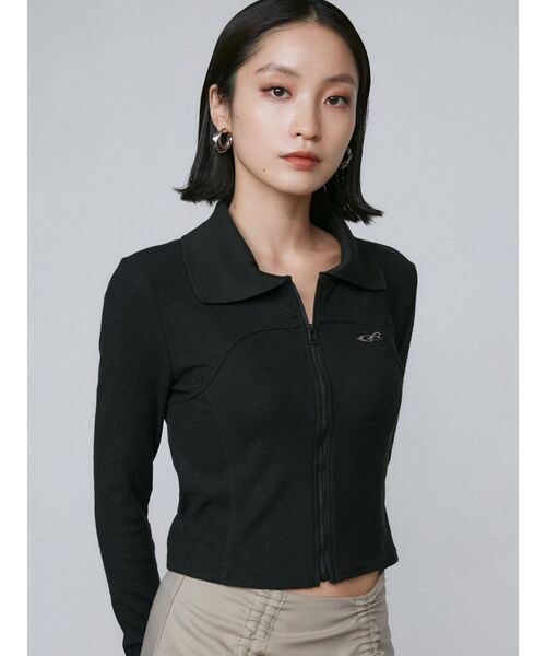 EMODA tシャツ リブカッティングトップ レディース : ZOZOTOWN