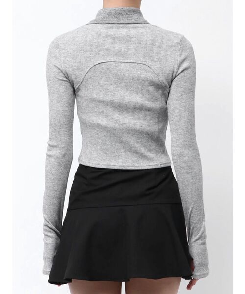 EMODA（エモダ） tシャツ リブカッティングトップ レディース