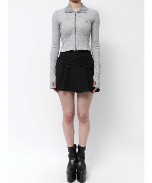 EMODA（エモダ） tシャツ リブカッティングトップ レディース