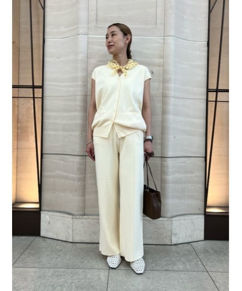 Mila Owen ベスト ジレ Vネックプルオーバーニットベスト