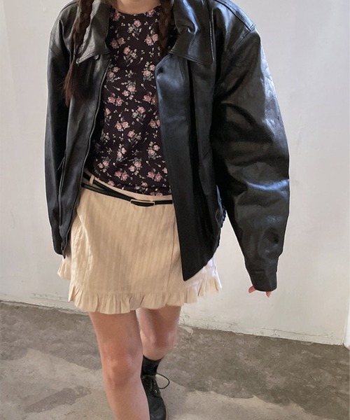 【s30】【ワム / WoM】フラワープリントロンティー　FLOWER PRINT LON T【送料無料】【キャンセル返品交換不可】【let】 leune tシャツ フラワープリントロンT レディース : ZOZOTOWN