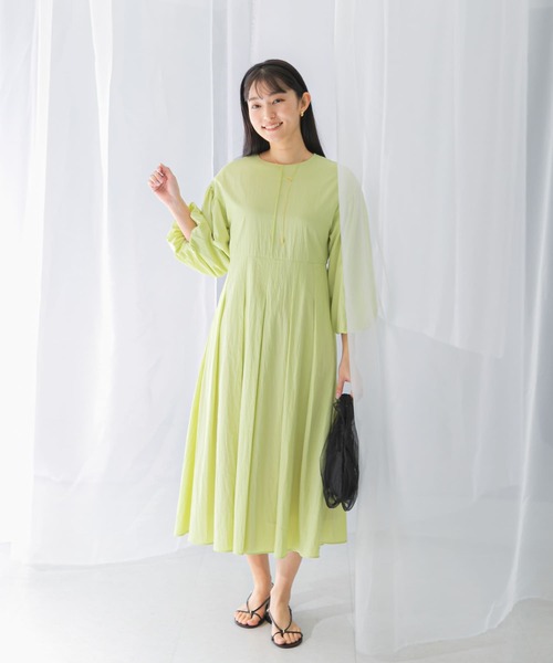 ワンピース ボリュームスリーブタックワンピース : ZOZOTOWN Yahoo!店