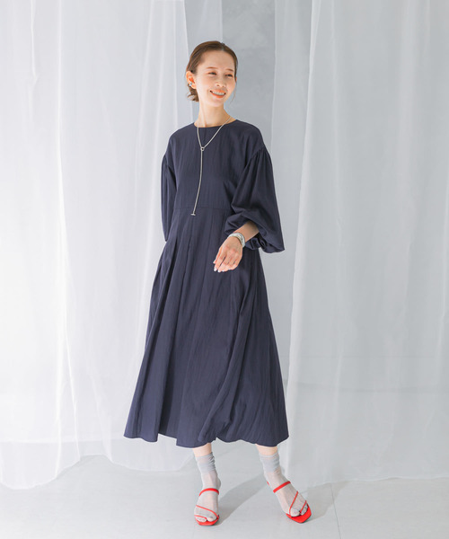 ワンピース ボリュームスリーブタックワンピース : ZOZOTOWN Yahoo!店