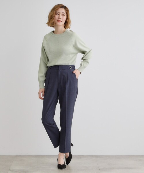 最安価格 grove パンツ 「洗濯機で洗える」2WAYストレッチテーパード パンツ