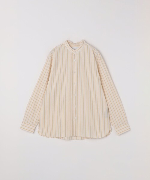 SHIPS any シャツ any:「洗濯機可能」コットン/リネン ストライプ
