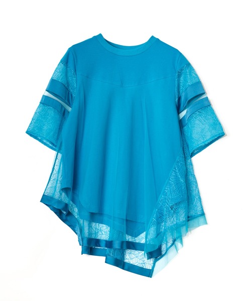 AULA AILA tシャツ レースチュニックTシャツ レディース