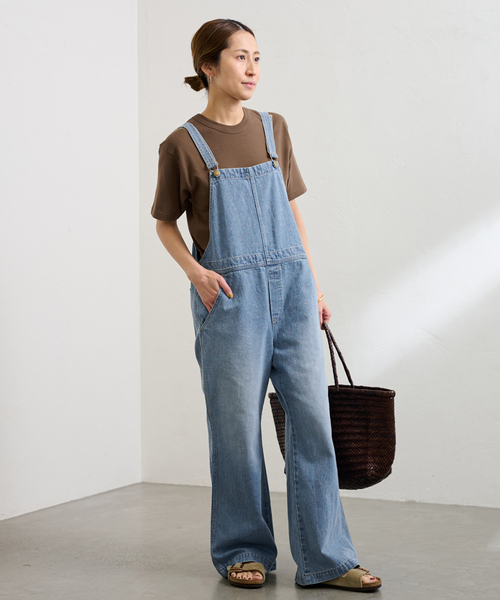 Johnbull フレンチサロペット　デニムオーバーオール Johnbull ジョンブル レディース フレンチ サロペット