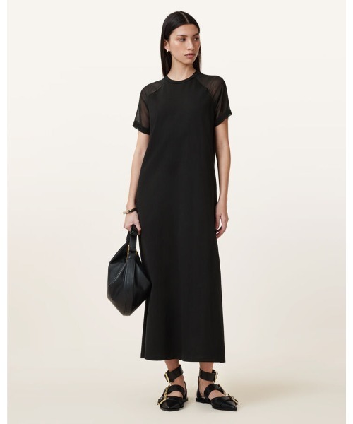 ALLSAINTS（オールセインツ） ワンピース 夏 半袖 ANNIE MAXI DRESS