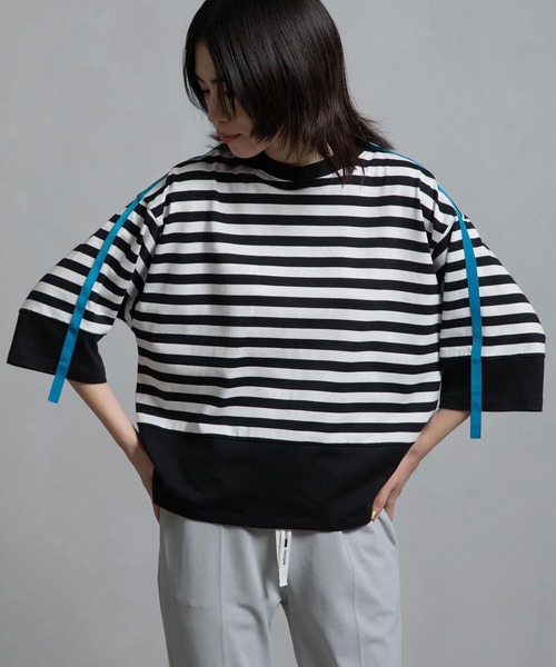MARECHAL TERRE tシャツ 2wayジップトップス レディース