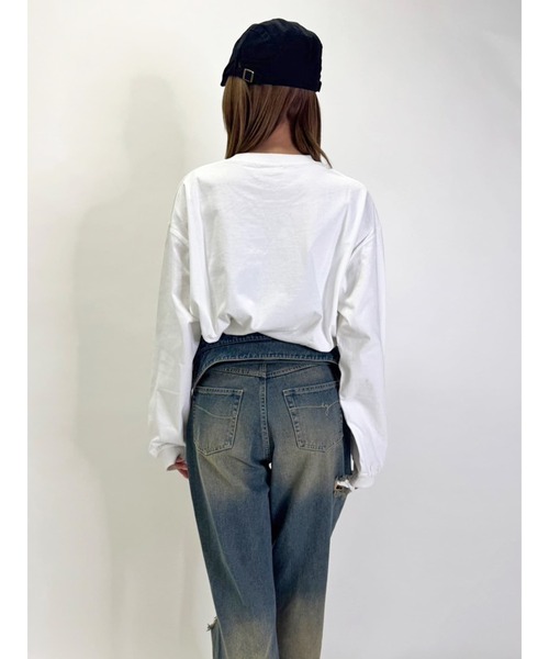 EGOIST tシャツ BIG EG刺繍ユニセックスロンT レディース