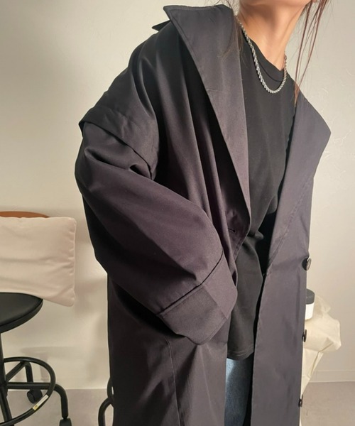 「sakishimatokyo」 トレンチコート FREE アイボリー レディース_画像8
