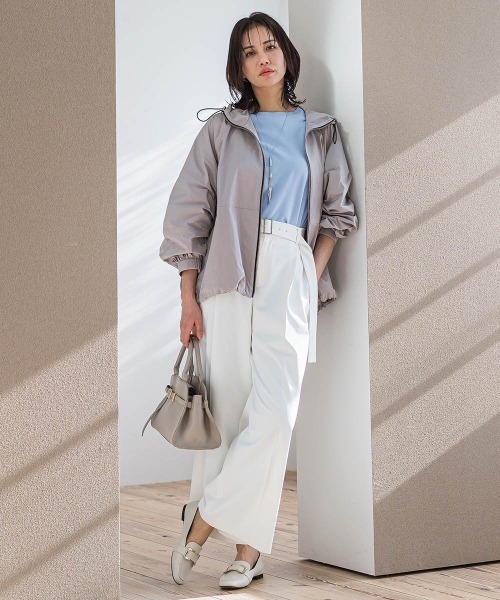 LAUTREAMONT（ロートレアモン） スラックス パンツ ベルト付きワイド