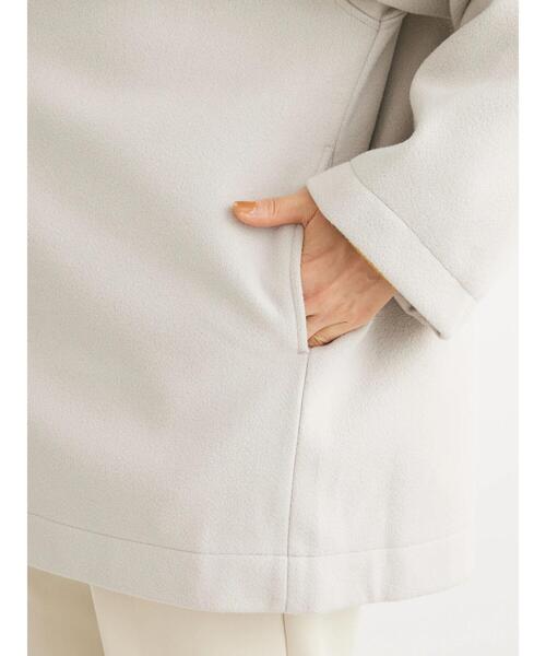 「Green Parks」 「chocol raffine robe」ノーカラージャケット FREE グレイッシュベージュ レディース_画像9