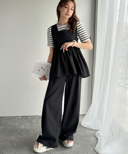 andmary エルムシアーリボンセット ブラック　新品未使用 ANDMARY】Elm sheer ribbon set