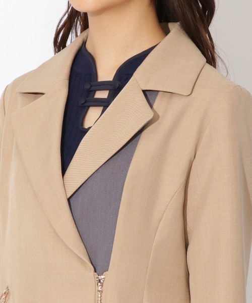 「REDYAZEL」 チェスターコート SMALL ベージュ レディース_画像8