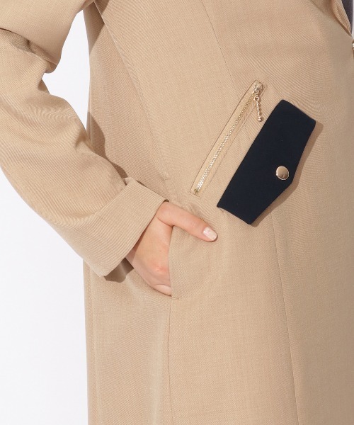 「REDYAZEL」 チェスターコート SMALL ベージュ レディース_画像9