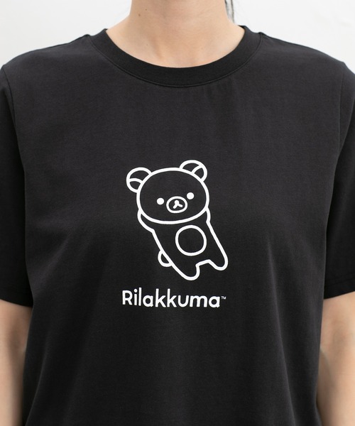 リラックマ 30周年記念 Tシャツ XXL ブラック リラックマ サンエックス Tシャツ 半袖 プリント トップス San-X