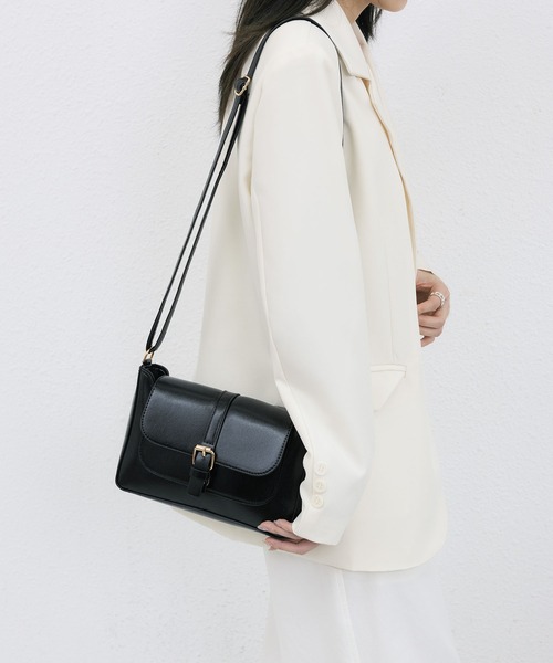 ショルダーバッグ・ポシェット ^LE ABONNE^ FRIDA STRING BAGBLACK AB2315BG013MBB ♢MaisonMargiela♢ショルダーバッグ☆正規品☆ (Maison