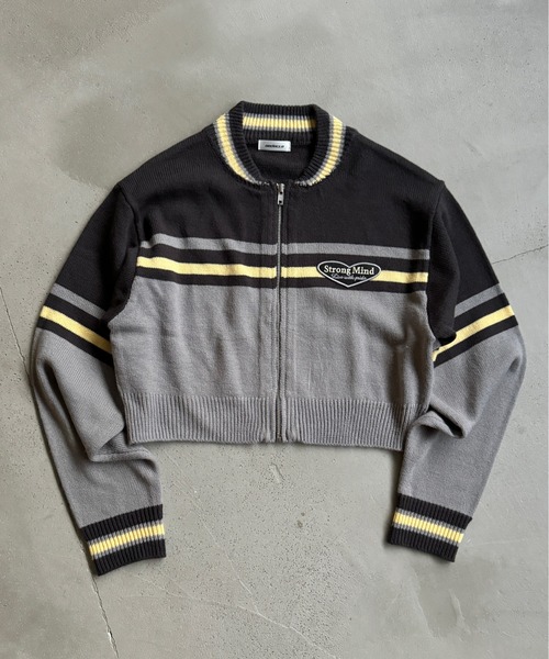 「sedacle girl」 ニットカーディガン FREE レッド レディース_画像2