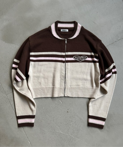 「sedacle girl」 ニットカーディガン FREE レッド レディース_画像3