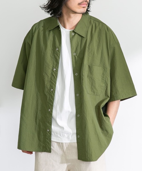 ARMY TWILL シャツ TWILL Nylon OX Mesh H/S Shirts メンズ
