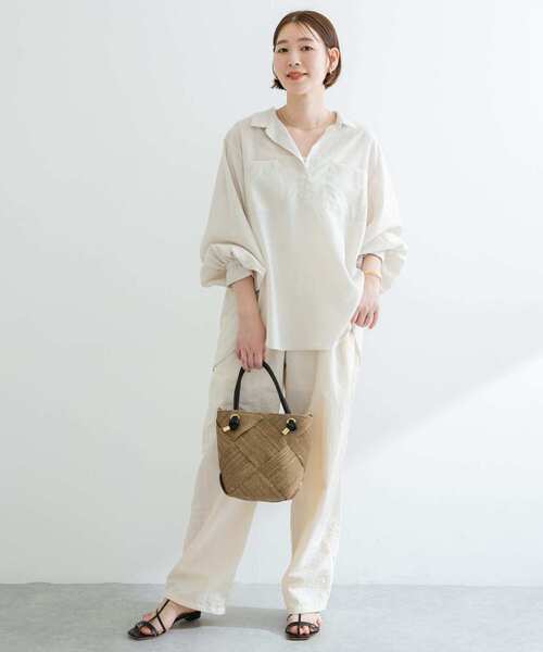 【URBAN　RESEARCH　ROSSO】F by ROSSO　撥水UVCUTシャツプルオーバー F by ROSSO ブラウス シャツ ROSSO 撥水UVCUTシャツプルオーバー