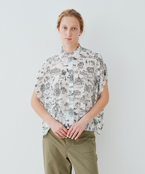 GALERIE VIE（ギャルリー ヴィー） ブラウス シャツ LandScapeシルク