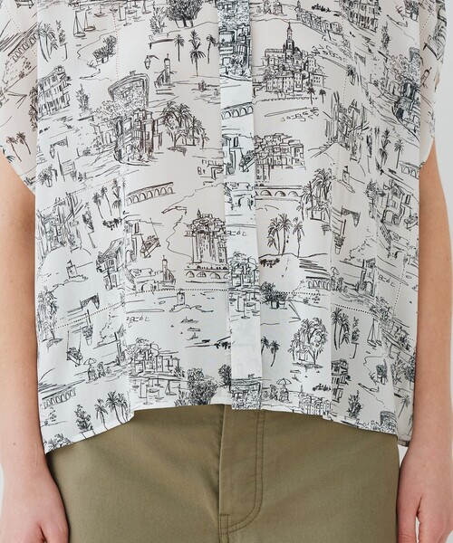 GALERIE VIE（ギャルリー ヴィー） ブラウス シャツ LandScapeシルク