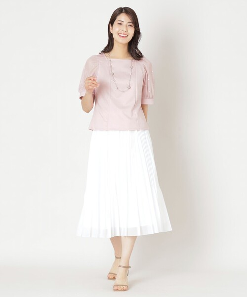 TO BE CHIC（トゥー ビー シック） スカート シアーマルチプリーツ
