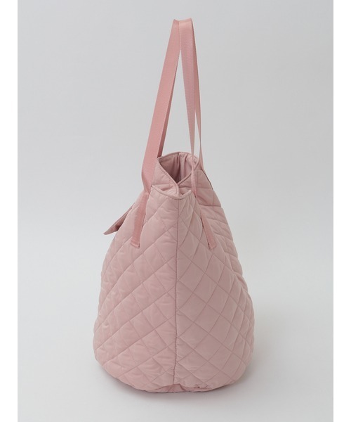 PINK HOUSE トートバッグ リボンモチーフ付きキルティングバッグ