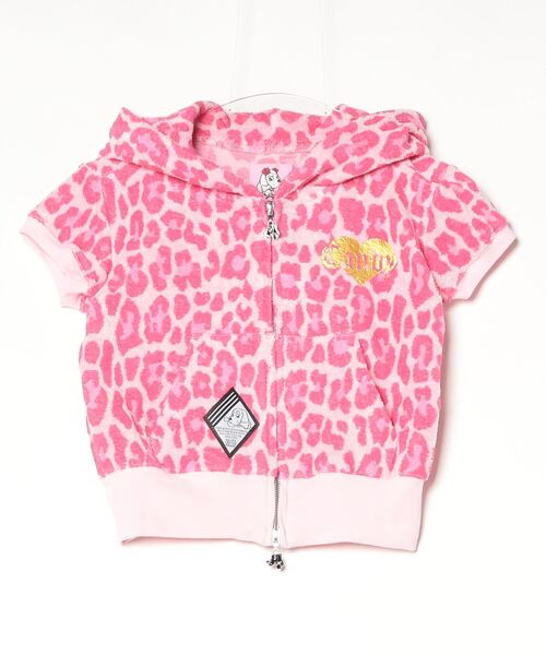 GALFYヒョウ柄 パーカー ピンク GALFY パーカー 「GALFY/ガルフィー」GAL豹パーカー レディース