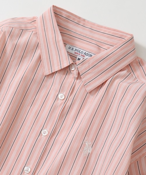 「U.S. POLO ASSN.」 長袖シャツ M ピンク レディース U.S. POLO ASSN. 「U.S. ASSN.」 長袖シャツ M ピンク系その他