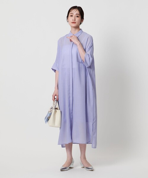 【UNITED ARROWS】ロングワンピース UNITED ARROWS｜<ASTRAET>ヨウリュウ クルーネック ロング