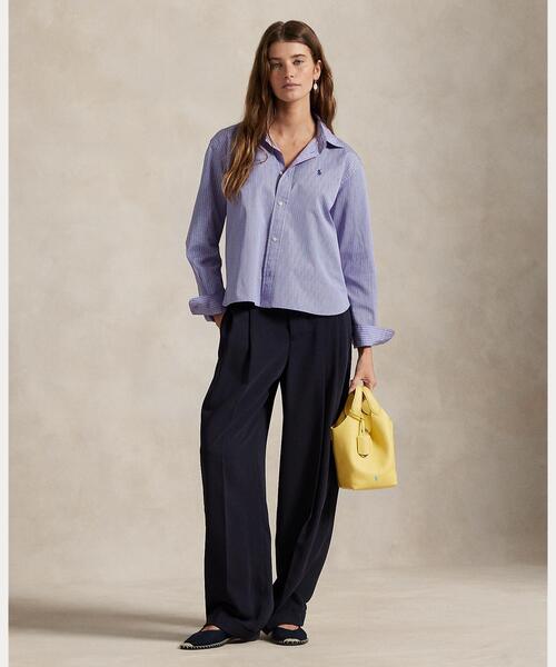 POLO RALPH LAUREN ブラウス シャツ クロップド ボクシー