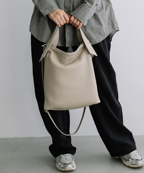 Beau're（ヴュレ） トートバッグ 「BEAURE」カウレザー ショルダー付