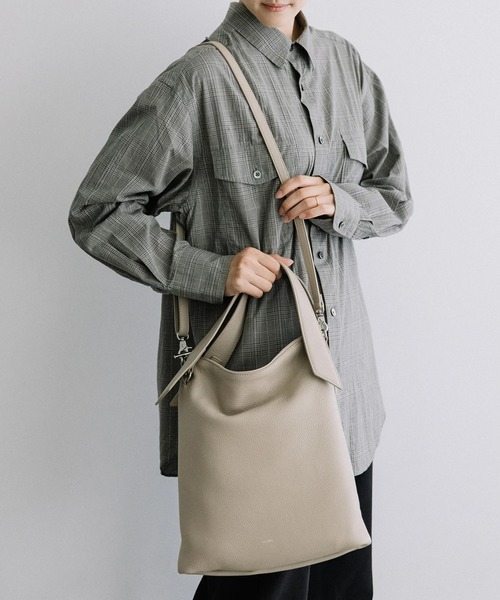 Beau're（ヴュレ） トートバッグ 「BEAURE」カウレザー ショルダー付