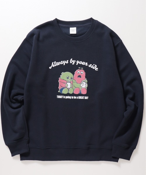 ALWAYS GOOD TIME トレーナー スウェット 「ガチャピンムック」裏起毛