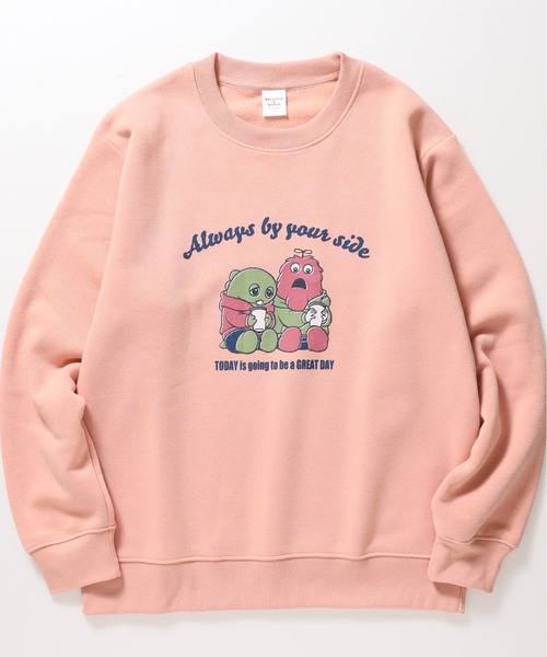 ALWAYS GOOD TIME トレーナー スウェット 「ガチャピンムック」裏起毛